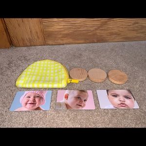 Lovevery wallet with coins and cards